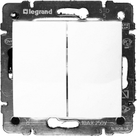 выключатель Legrand Valena 2 кл., 10 А, белый (774405)